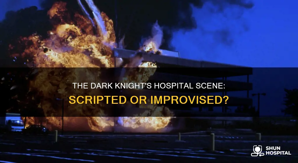 was the dark knight hospital explosion unscripted