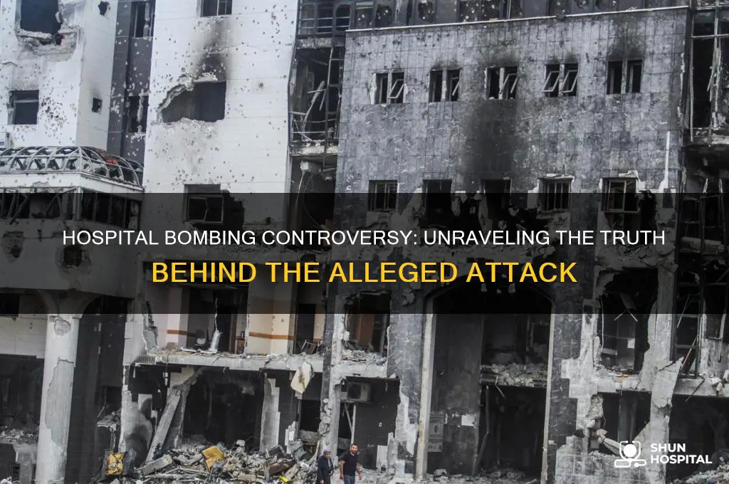 was the hospital bombing fake