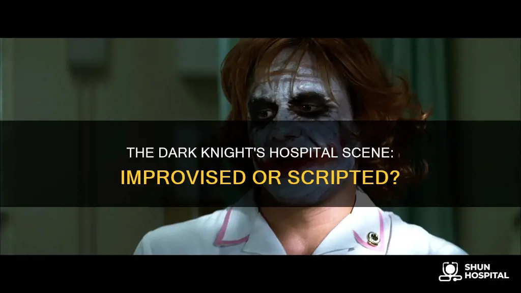 was the hospital scene in batman improvised