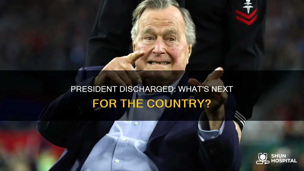 was the president released from the hospital