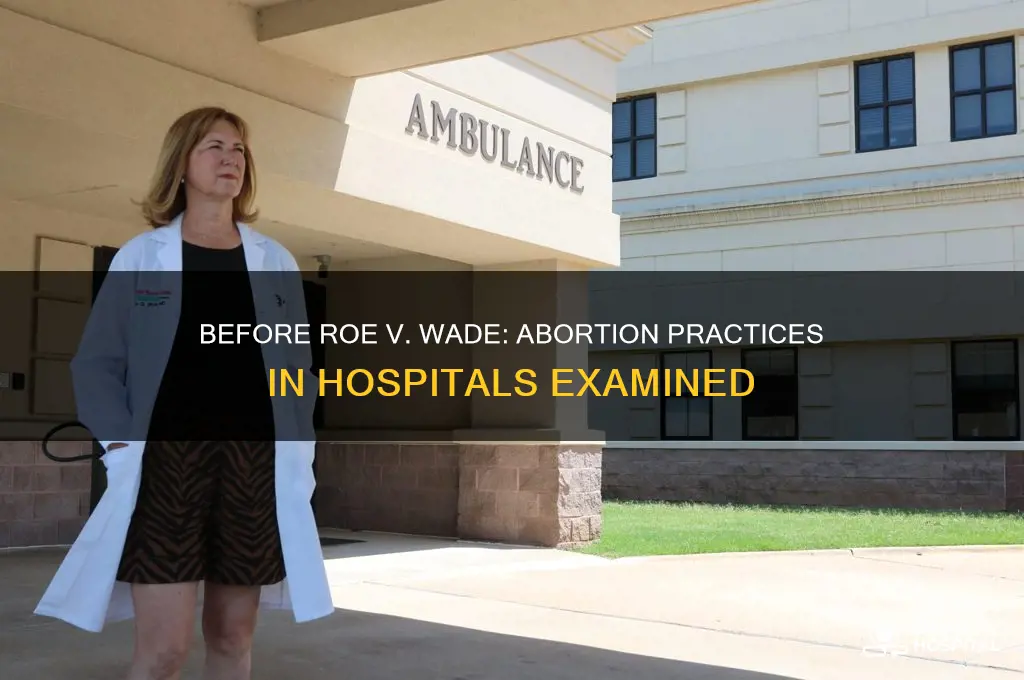 were abortions performed in hospitals before roe vs wade