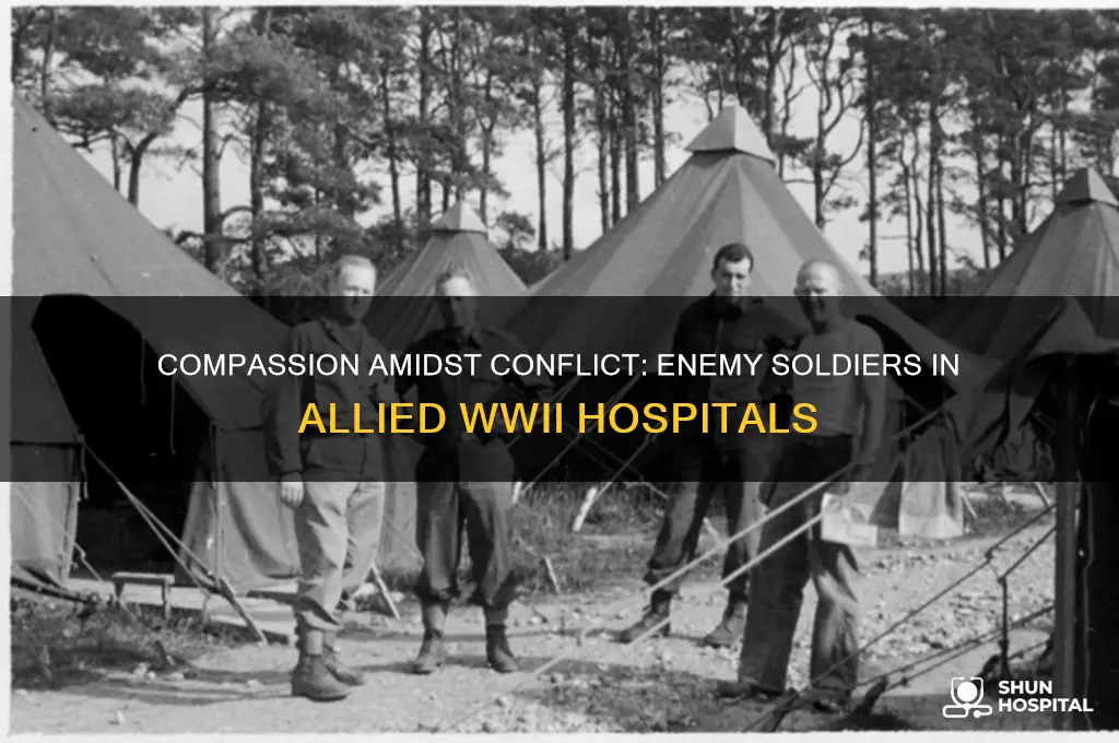were enemy soldiers treated in allied field hospitals wwii