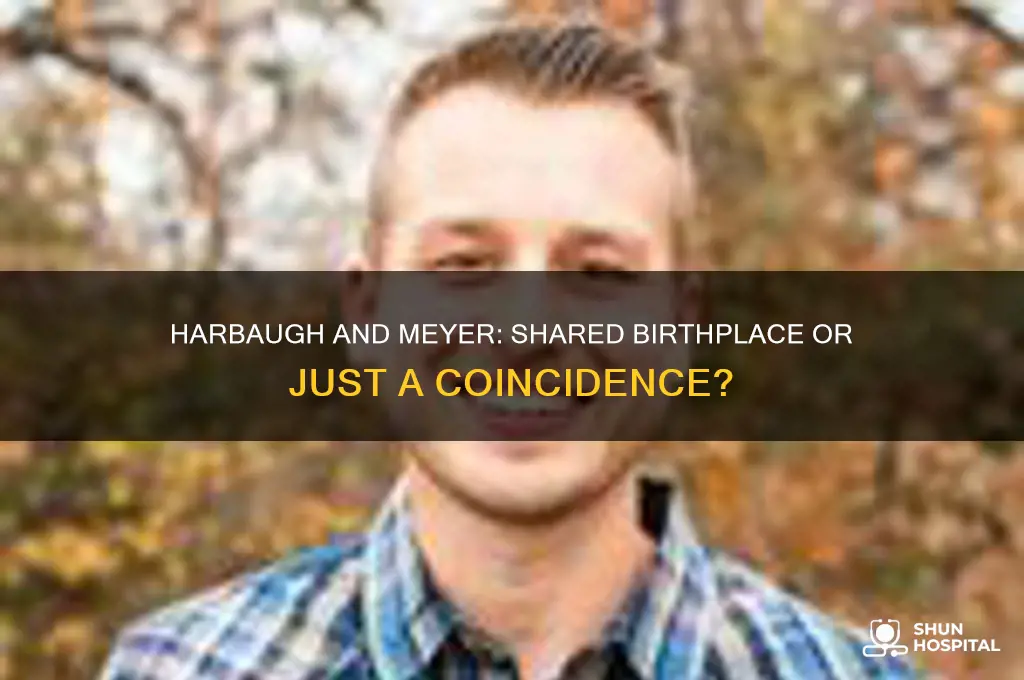 were harbaugh and myer born at the same hospital