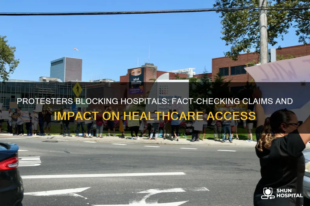 were protesters blocking hospitals