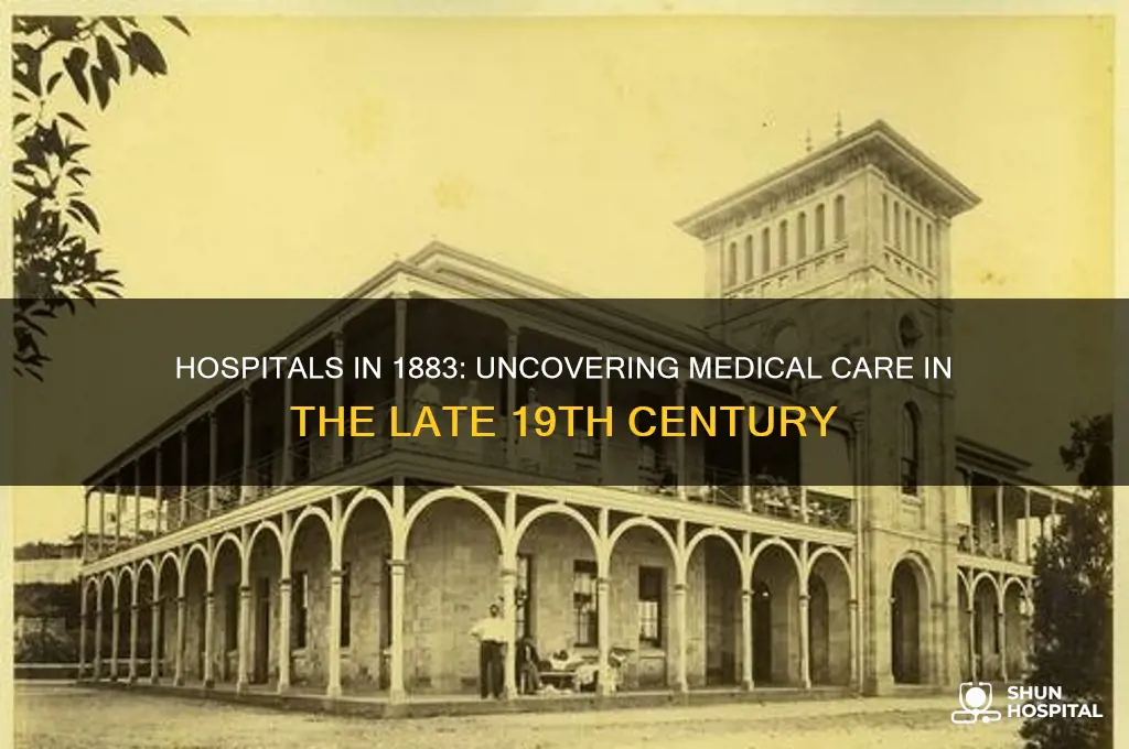 were there hospitals in 1883