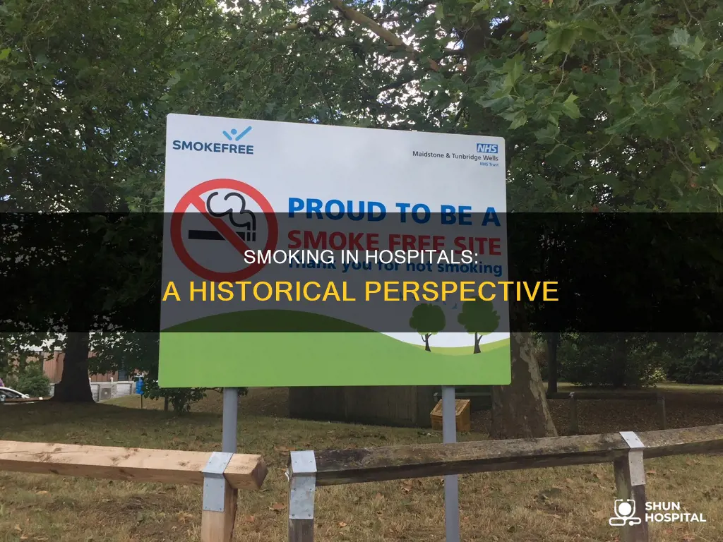 were you allowed to smoke in hospitals