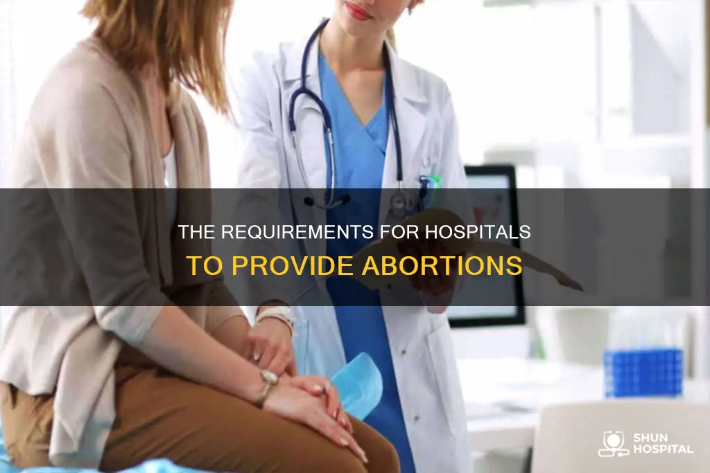 what a hospital needs to make abortions