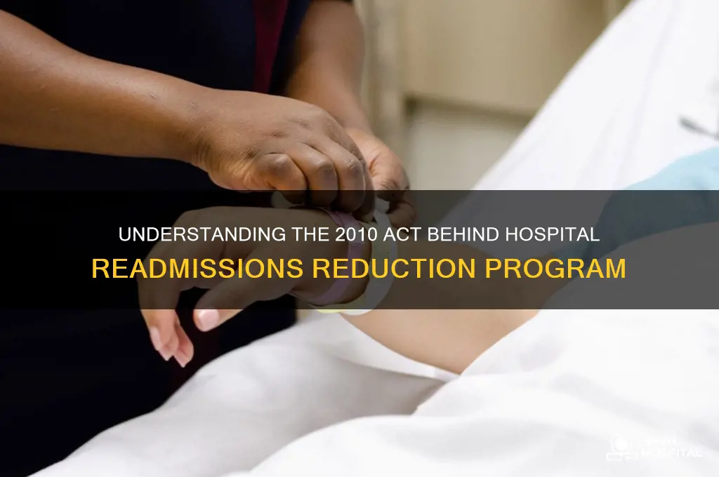 what act of 2010 established the hospital readmissions reduction program