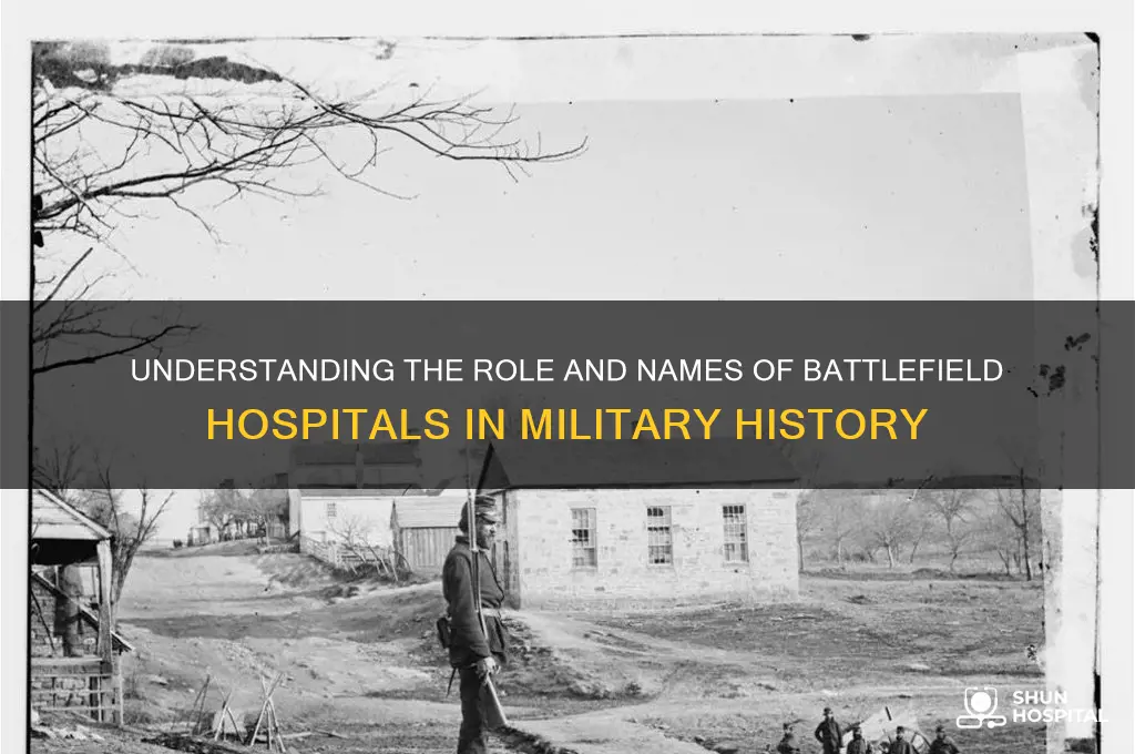 what are battlefield hospitals called