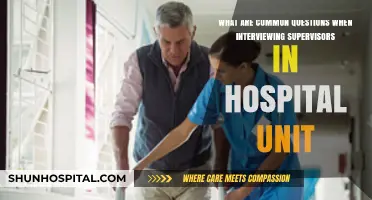 Essential Questions for Interviewing Hospital Unit Supervisors: A Comprehensive Guide