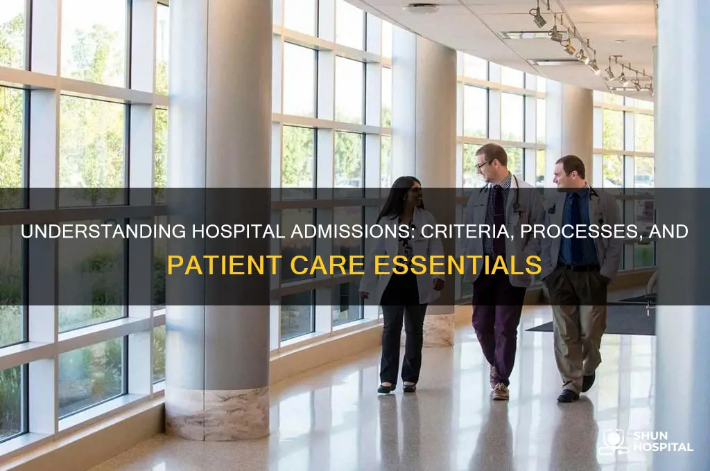 what are considered hospital admissions