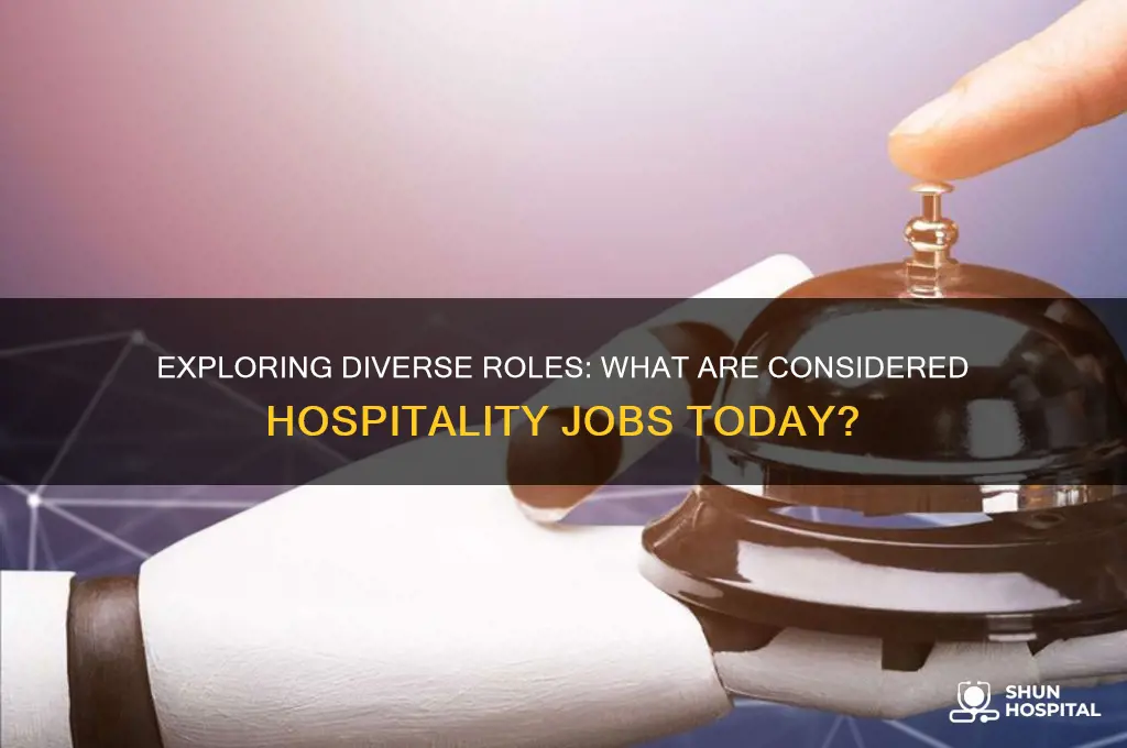 what are considered hospitality jobs