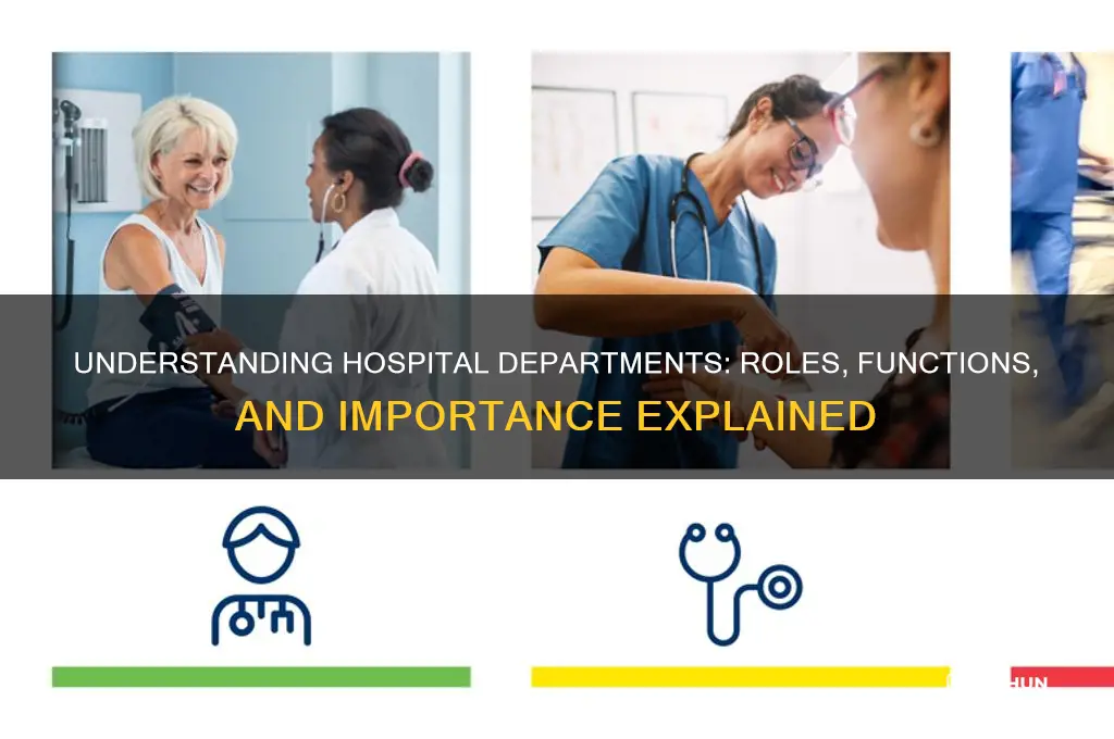 what are departments in hospital
