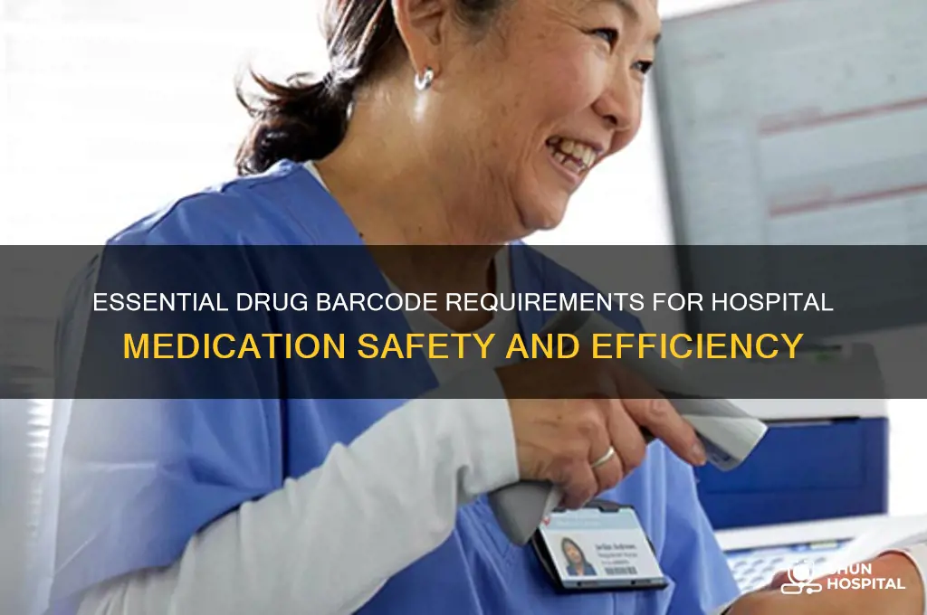 what are drug barcodes in hospitals required to have