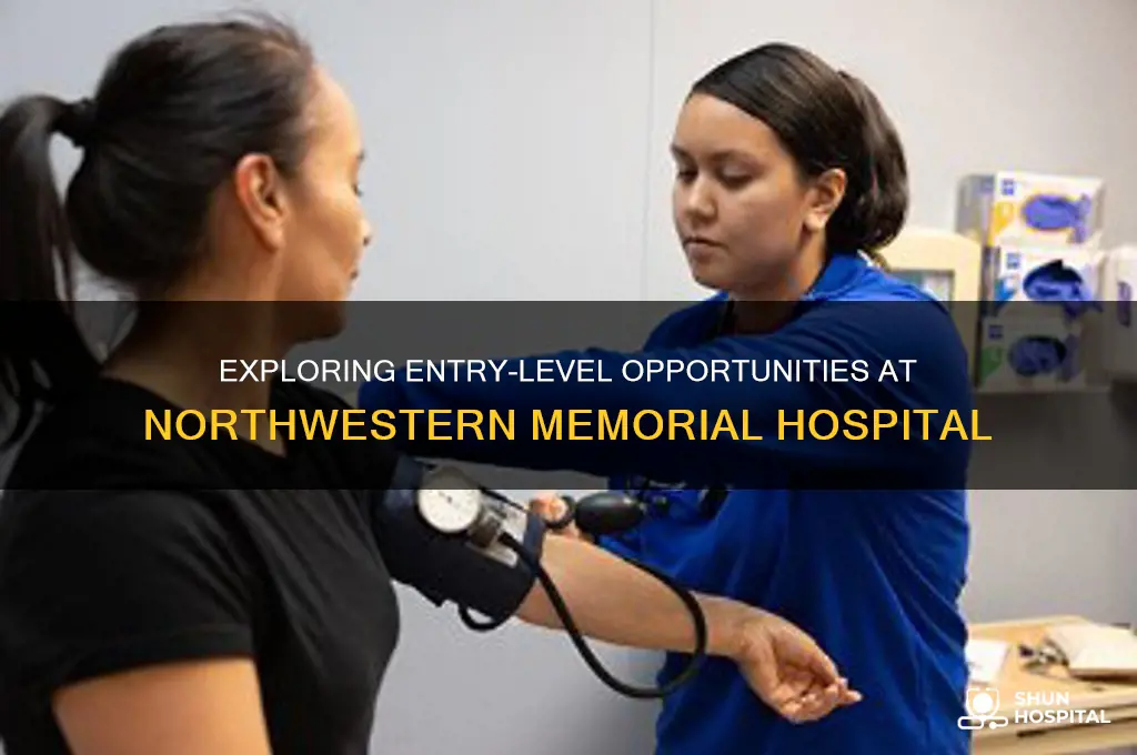 what are entry level jobs in northwestern memorial hospital