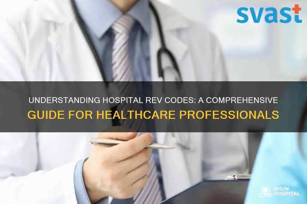 what are hospital rev codes