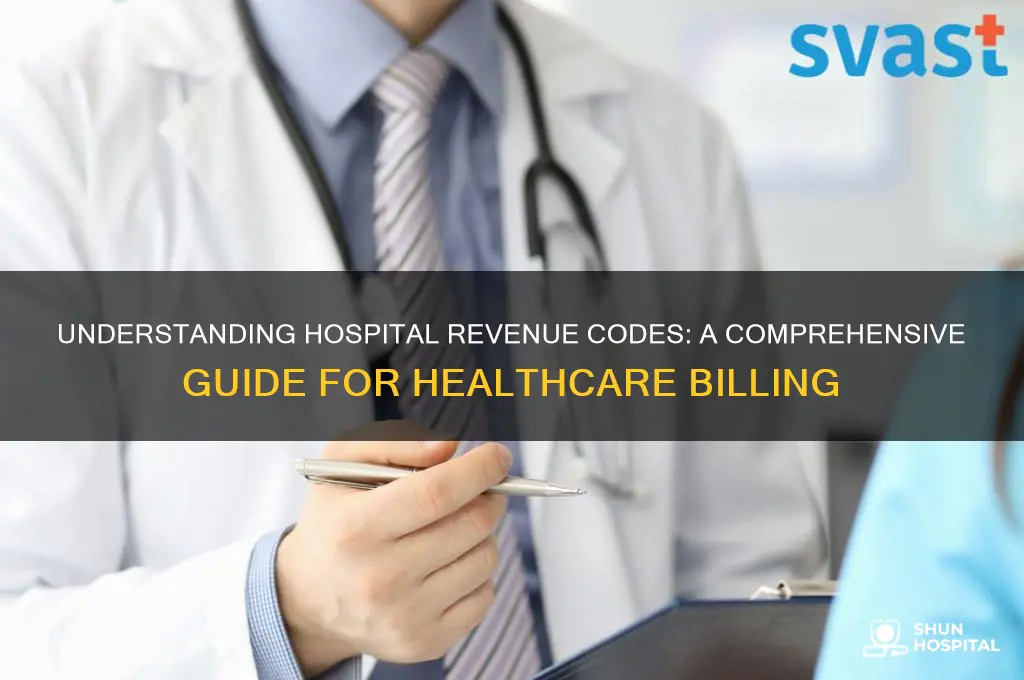 what are hospital revenue codes