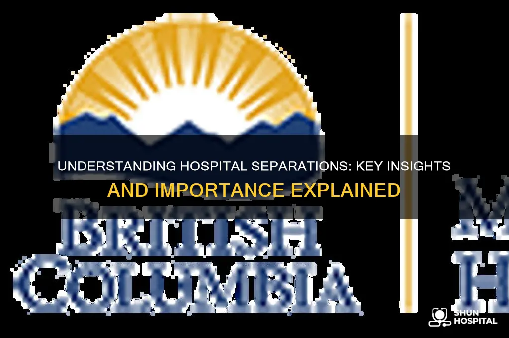 what are hospital separations