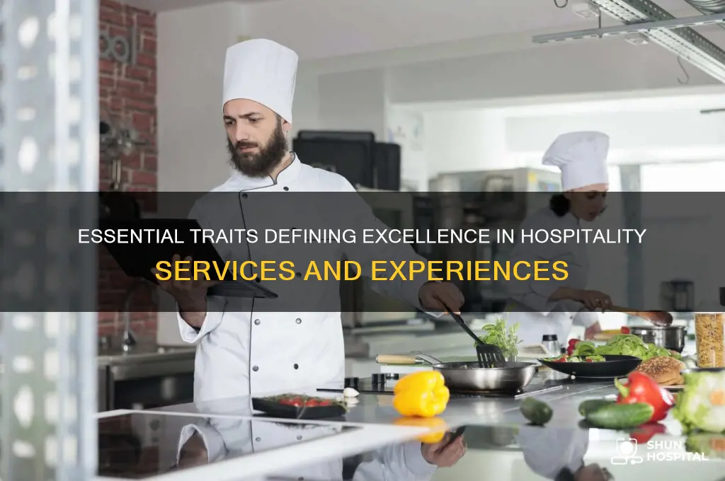 what are hospitality characteristics