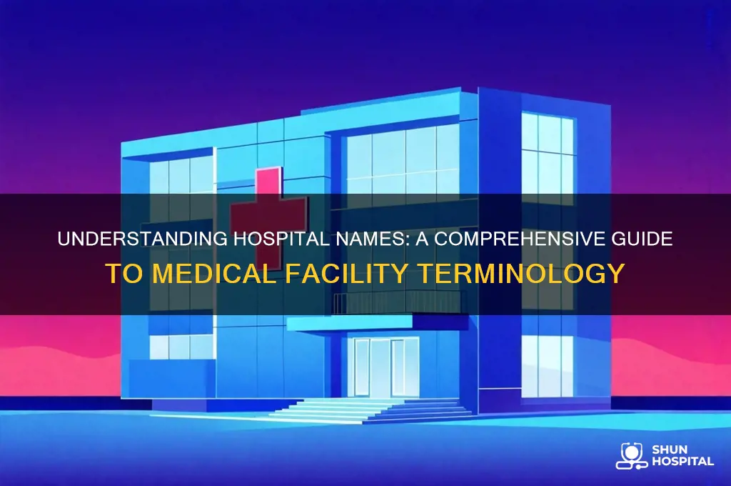 what are hospitals called