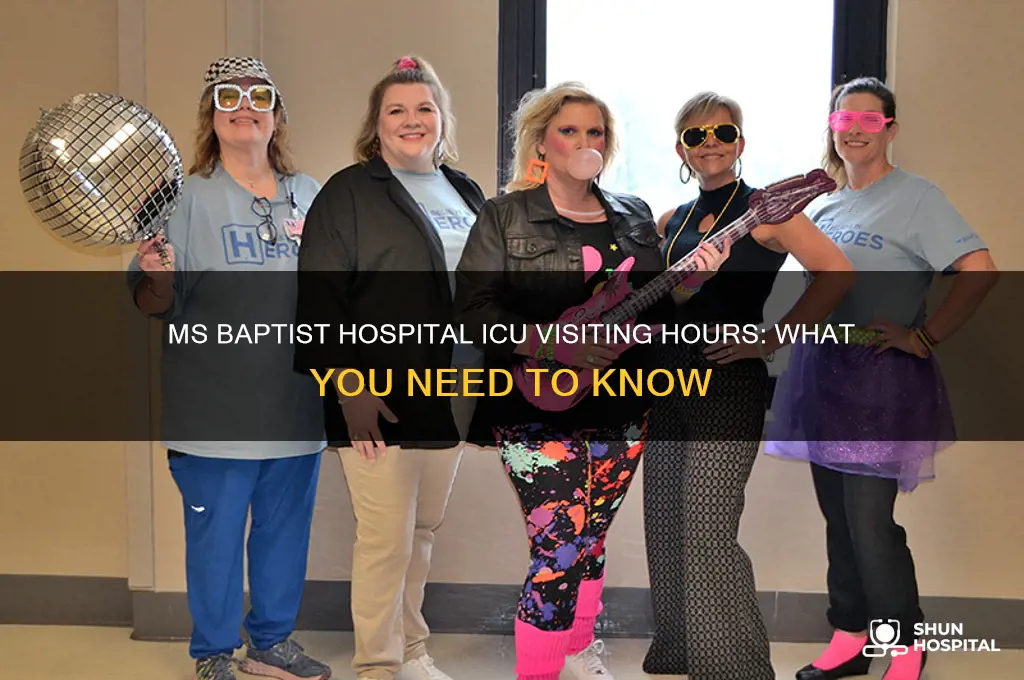 what are icu visiting hours at ms baptist hospital