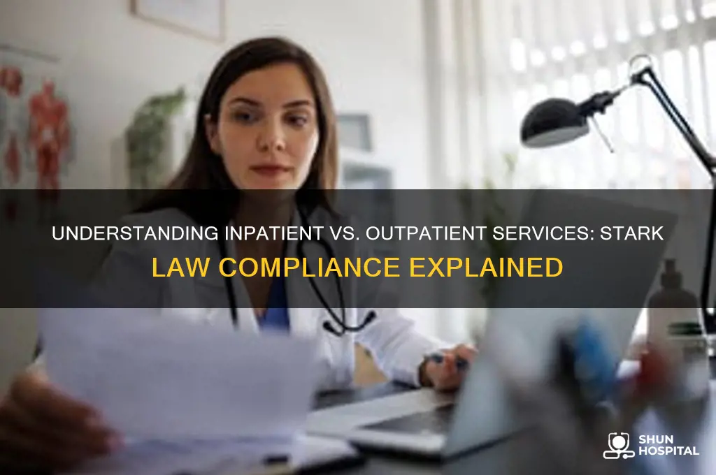 what are inpatient and outpatient hospital services stark law