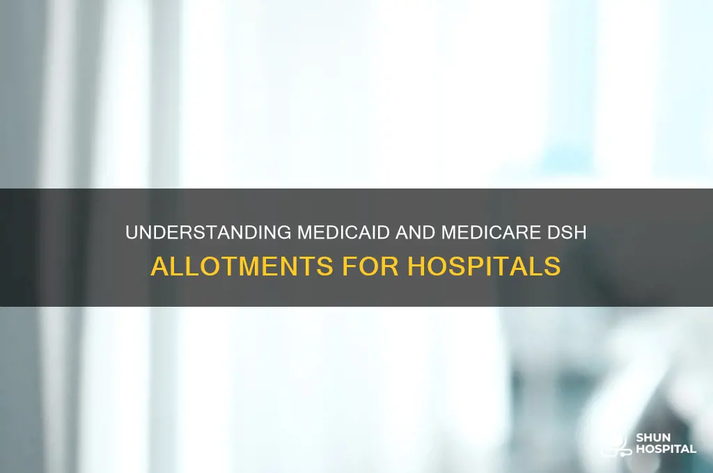 what are medicaid and medicare dis-proportionate share hospital dsh allotments