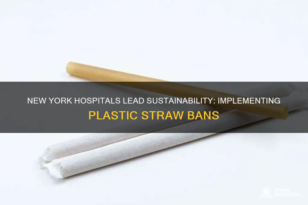 what are new york hospitals doing plastic straw ban