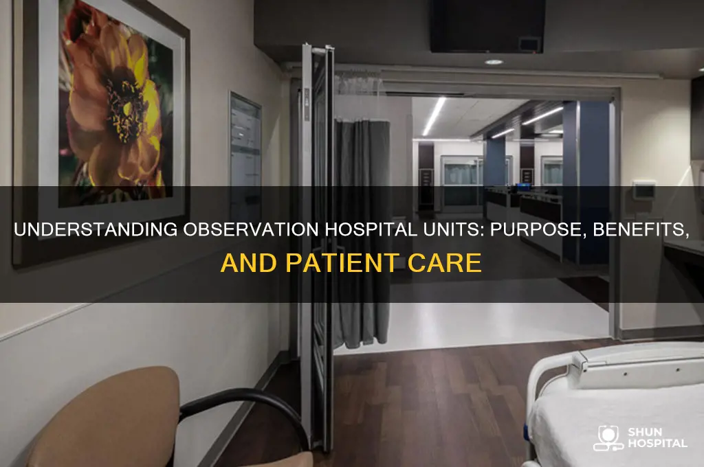 what are observation hospital units