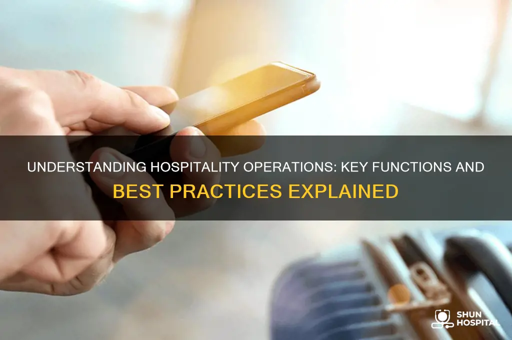 what are operations in hospitality