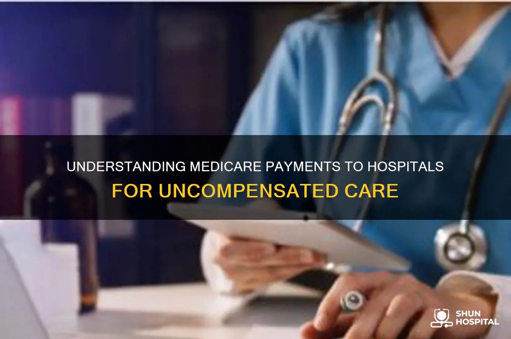what are payments by medicare to hospitals for uncompensated care