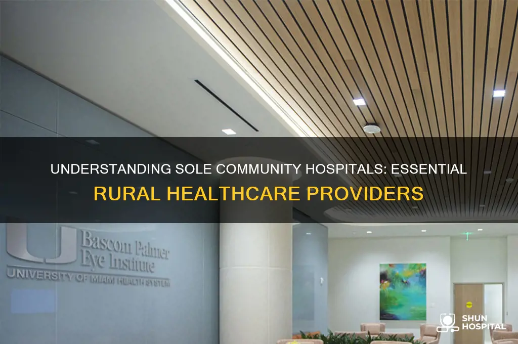 what are sole community hospitals
