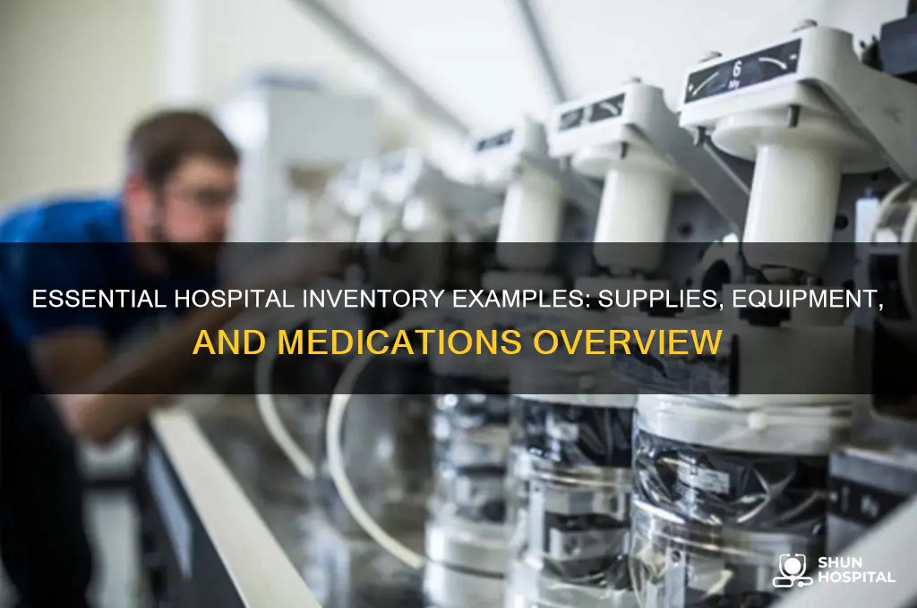 what are some examples of inventory in a hospital
