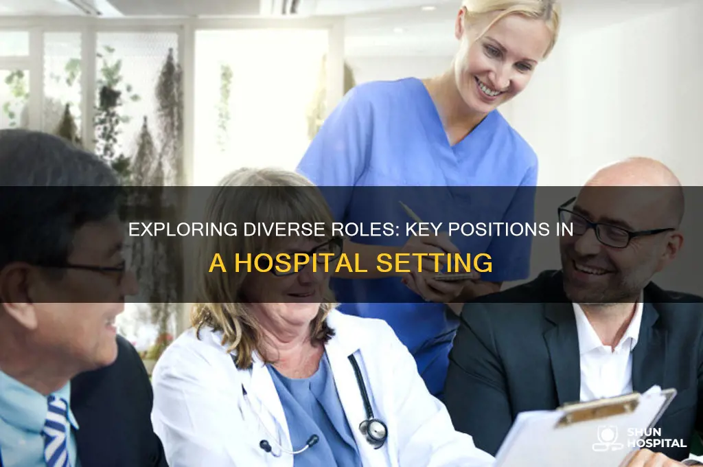 what are some of the positions in a hospital