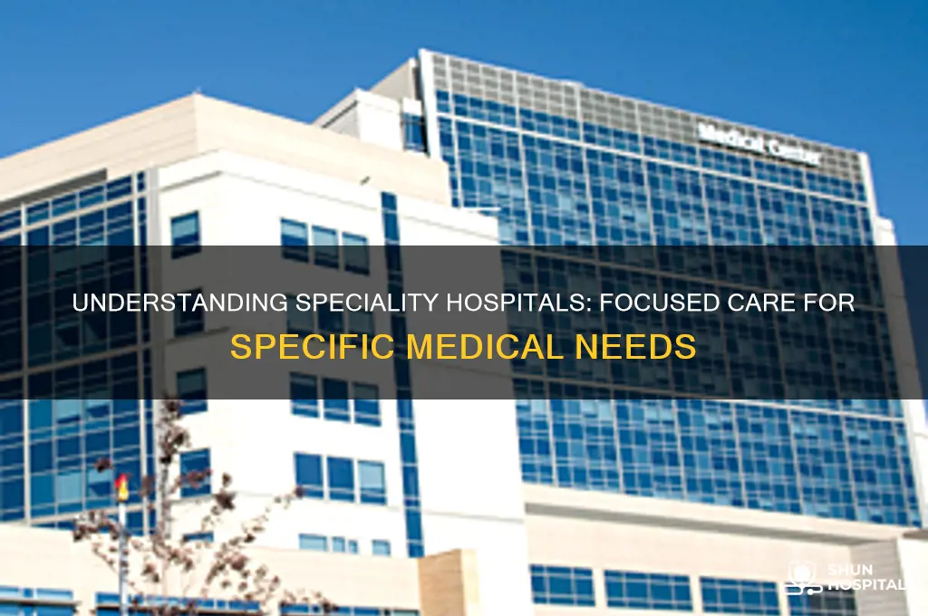 what are speciality hospitals