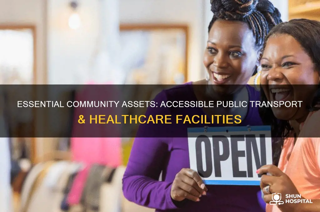 what are strengths like accessible public stransportation and hospitals called