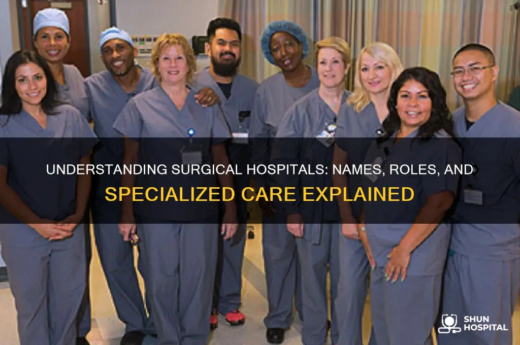 what are surgical hospital called