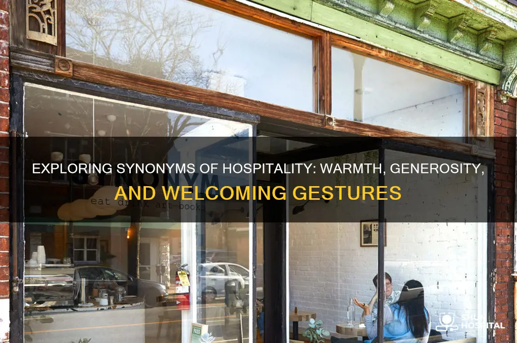 what are synonyms of hospitality
