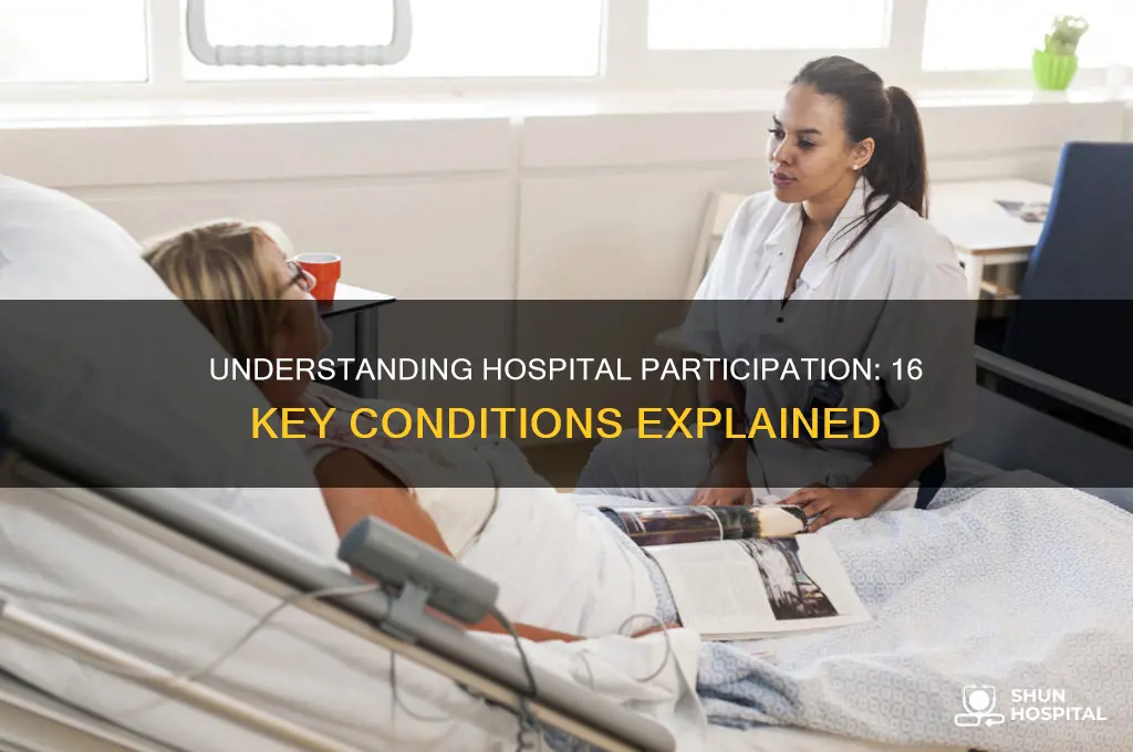 what are the 16 conditions of participation for hospitals