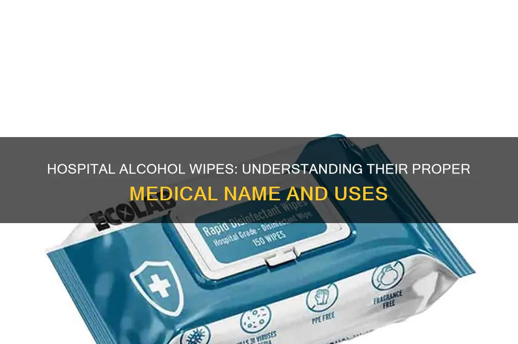 what are the alcohol wipes in the hospitals called