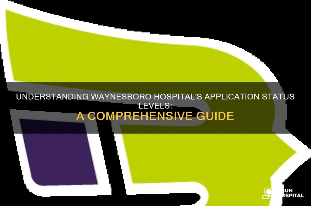 what are the application status levels with waynesboro hospital