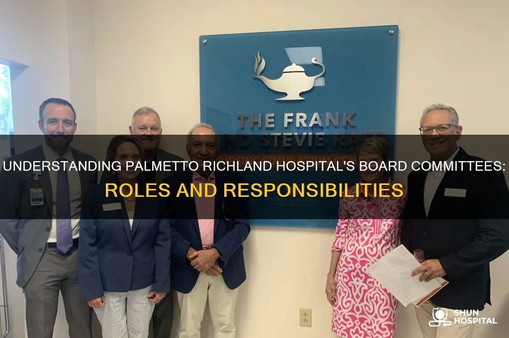 what are the board committees at palmetto richland hospital