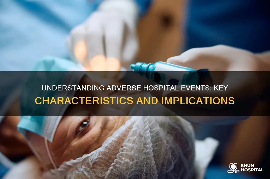 what are the characteristics of an adverse hospital event
