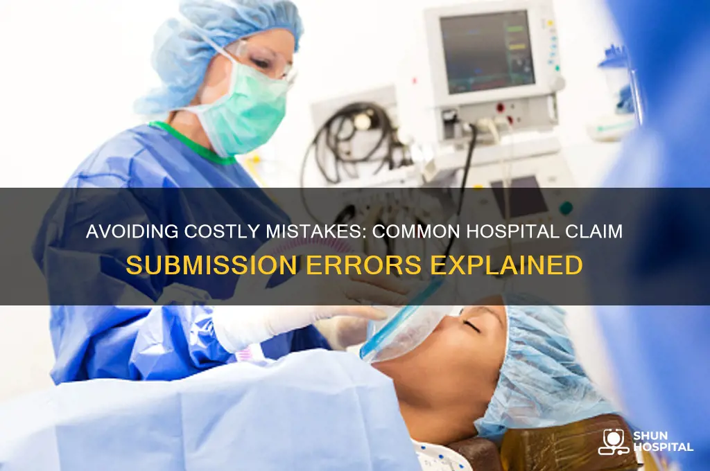 what are the common claim submission errors by hospitals