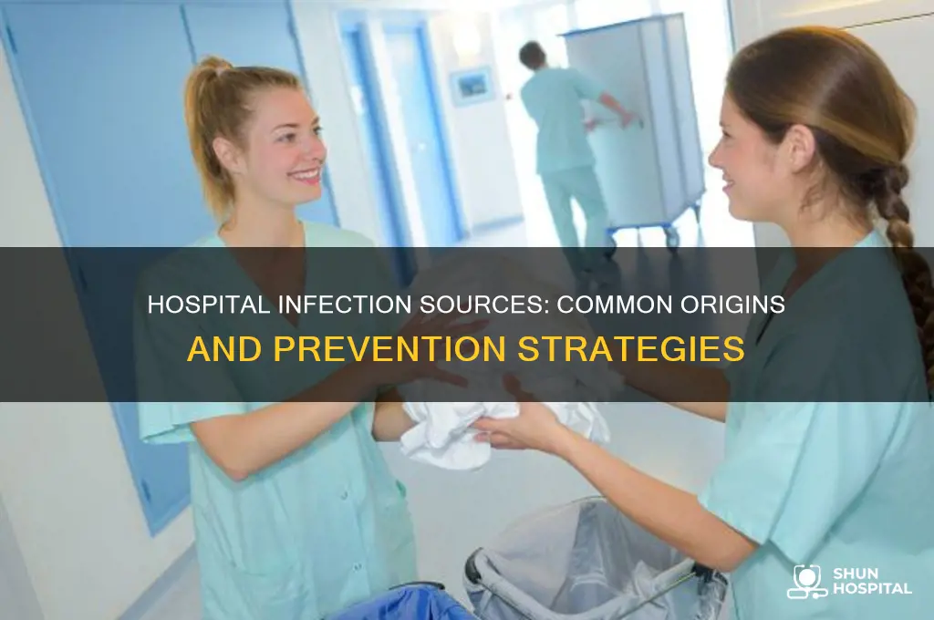 what are the common sources of infection in hospital