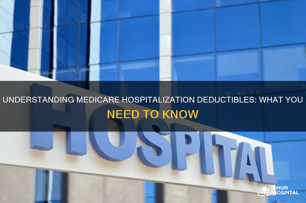 what are the deductible amounts from medicare if you hospitalized