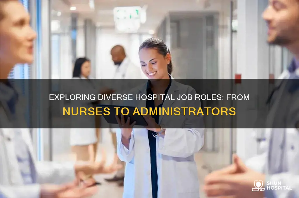 what are the different job positions at a hospital