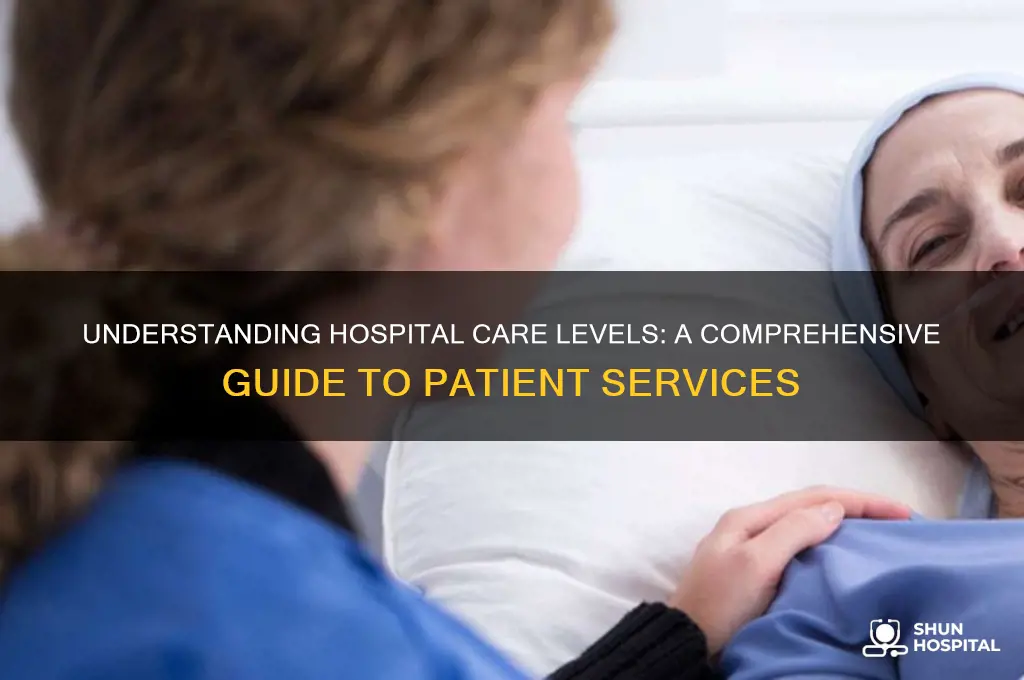 what are the different levels of care in a hospital