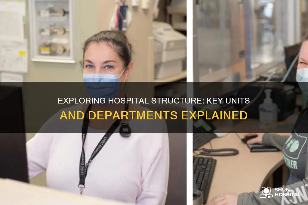 what are the different units and departments in the hospital