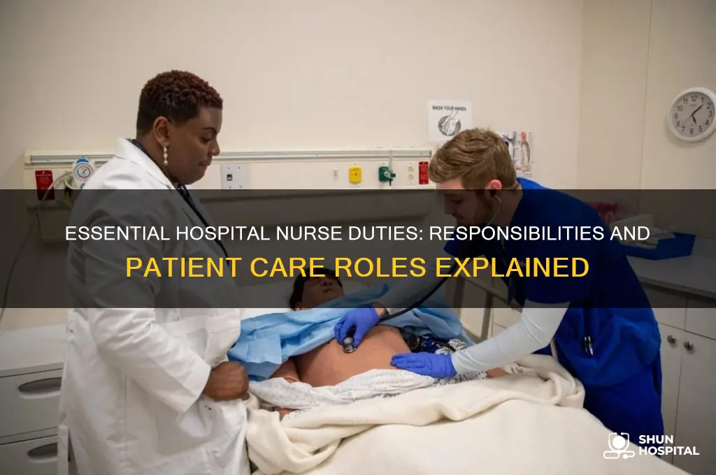 what are the duties of a nurse in a hospital